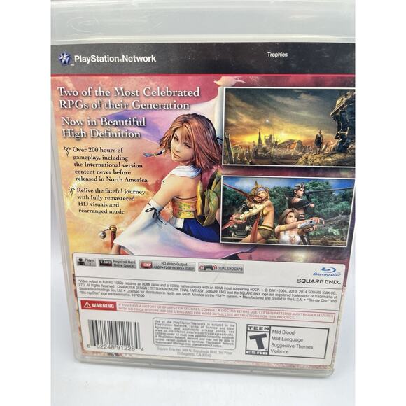 Final Fantasy X/X-2 HD Remaster (Sony PlayStation 3, PS3, 2014) - Manual Incld. - Picture 7 of 8